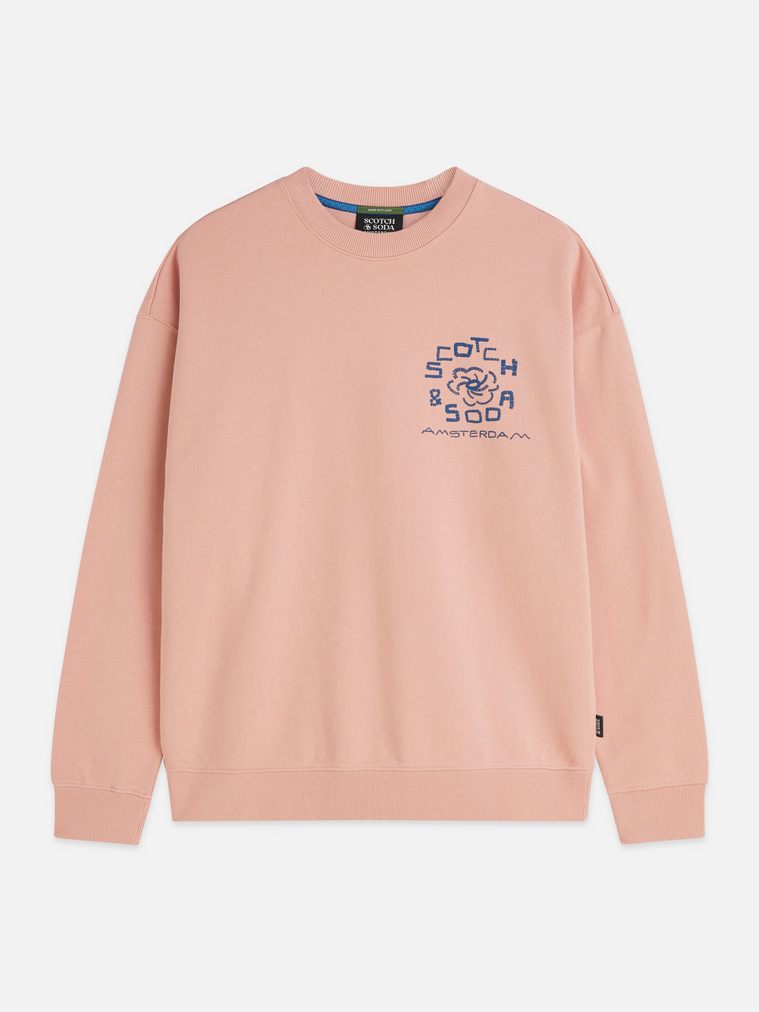 Front and back artwork relaxed-fit sweatshirt