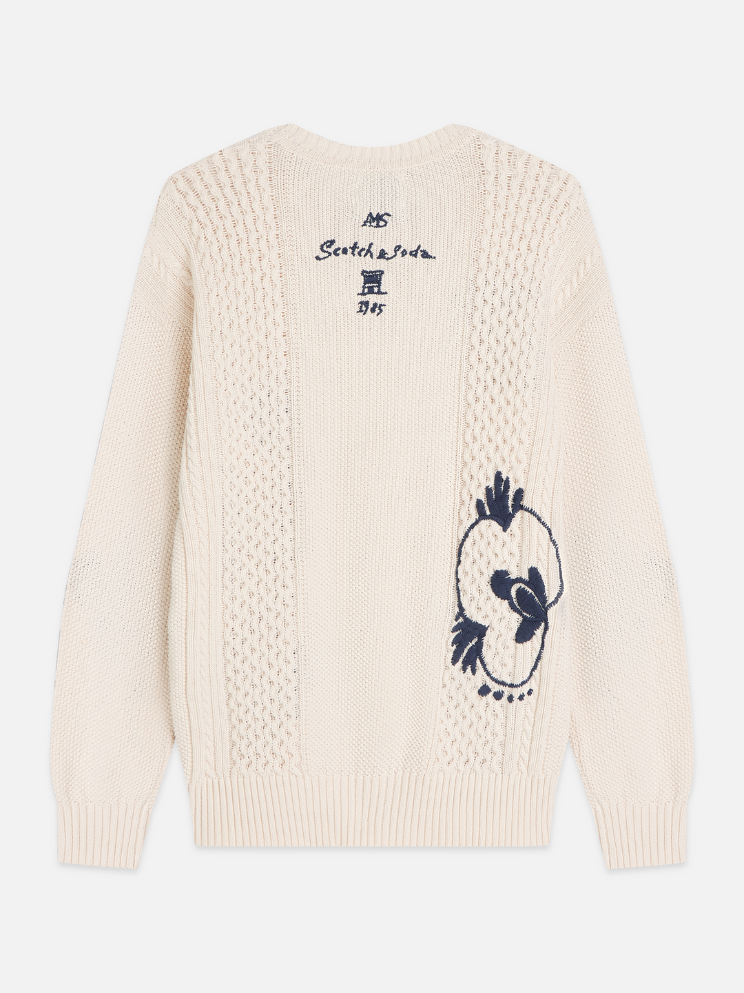 Delfts Blauw embroidered relaxed-fit pullover