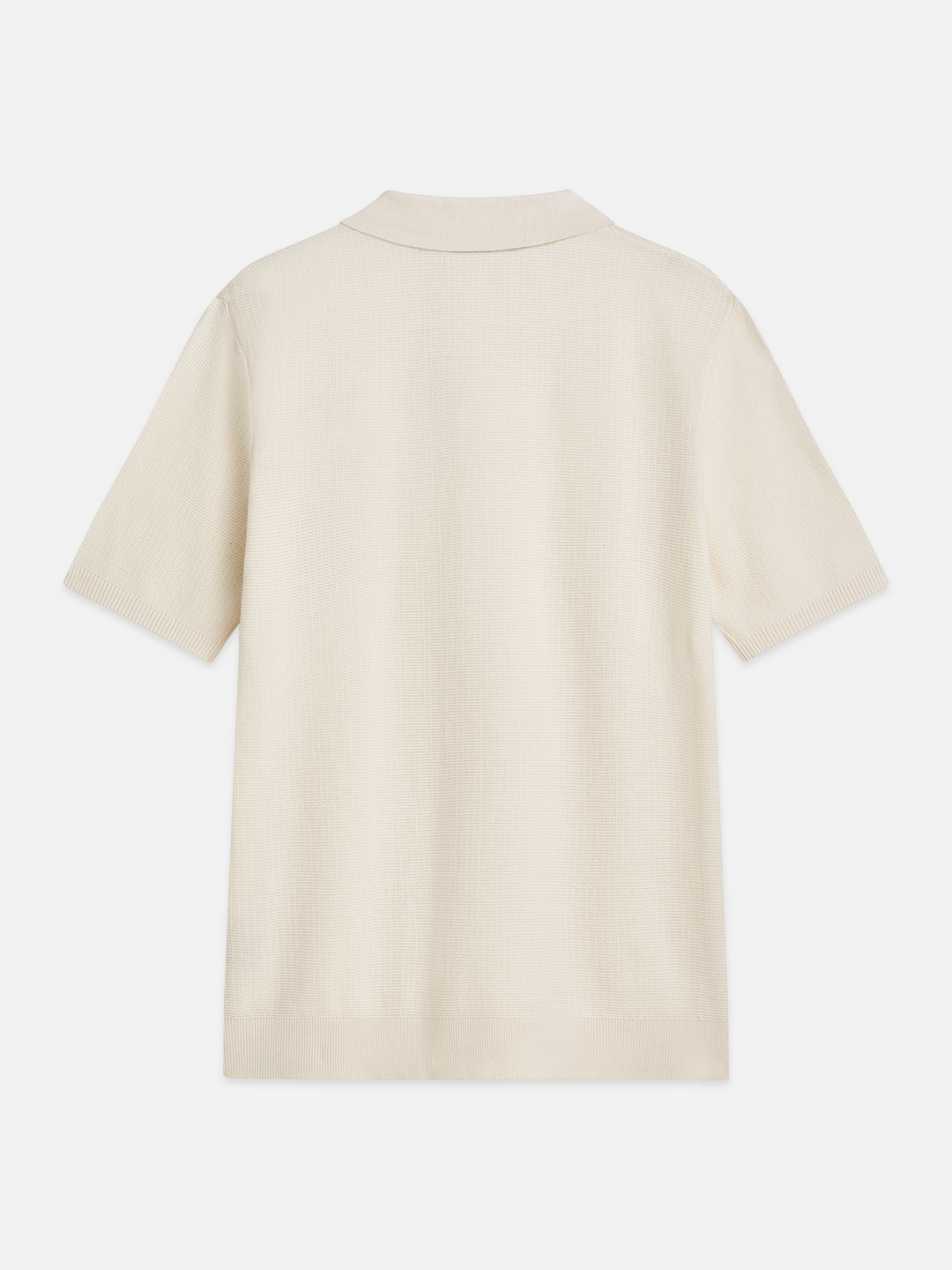 Seasonal core structured knitted regular-fit polo