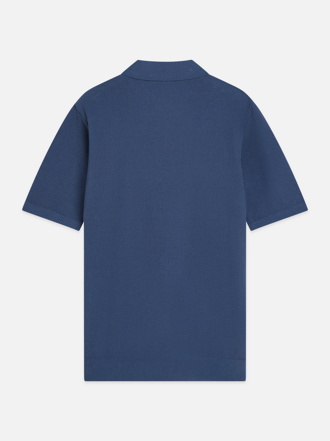 Seasonal core structured knitted regular-fit polo