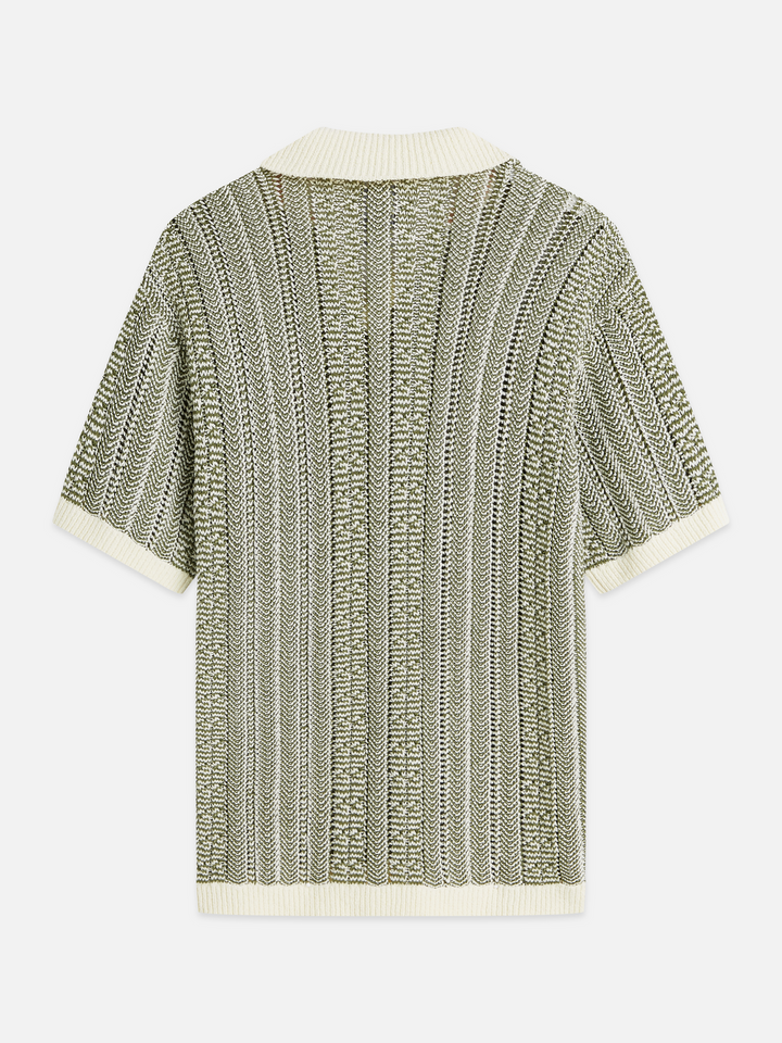 Multi stitch extra dropped shoulder polo