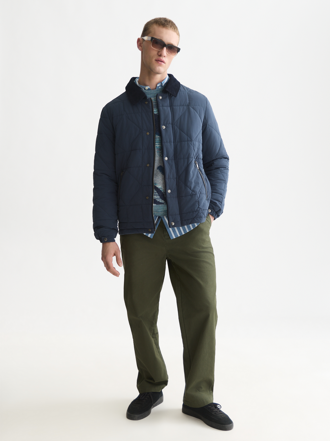 Quilted geo jacket