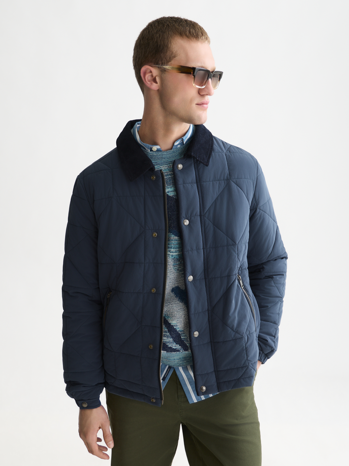 Quilted geo jacket