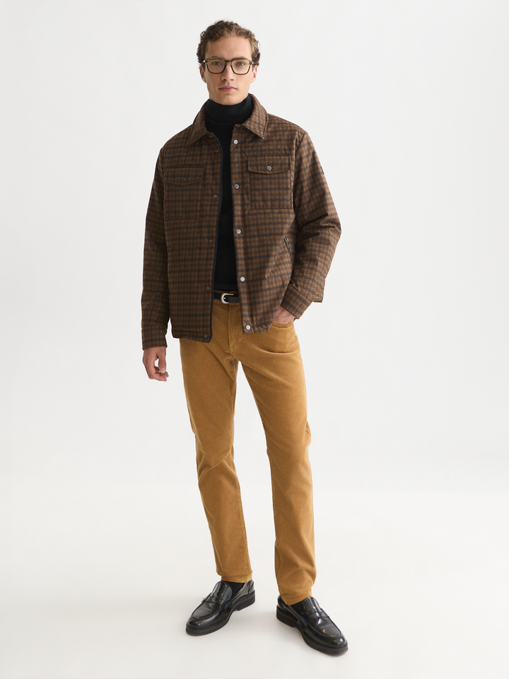 Houndstooth quilted jacket