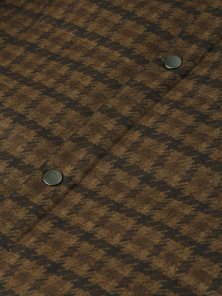 Houndstooth quilted jacket