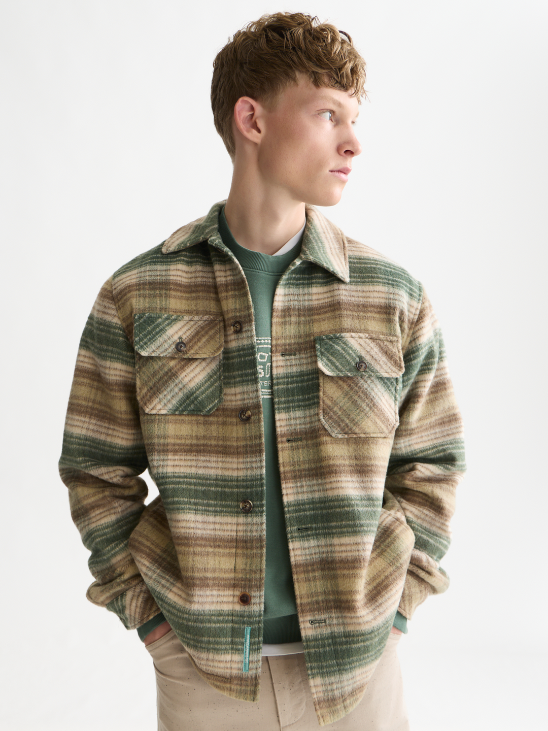 Checked overshirt