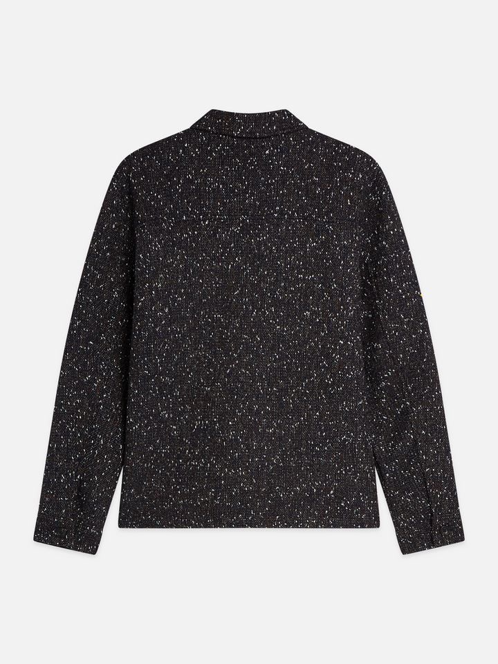 Tailored wool-blend tweed jacket
