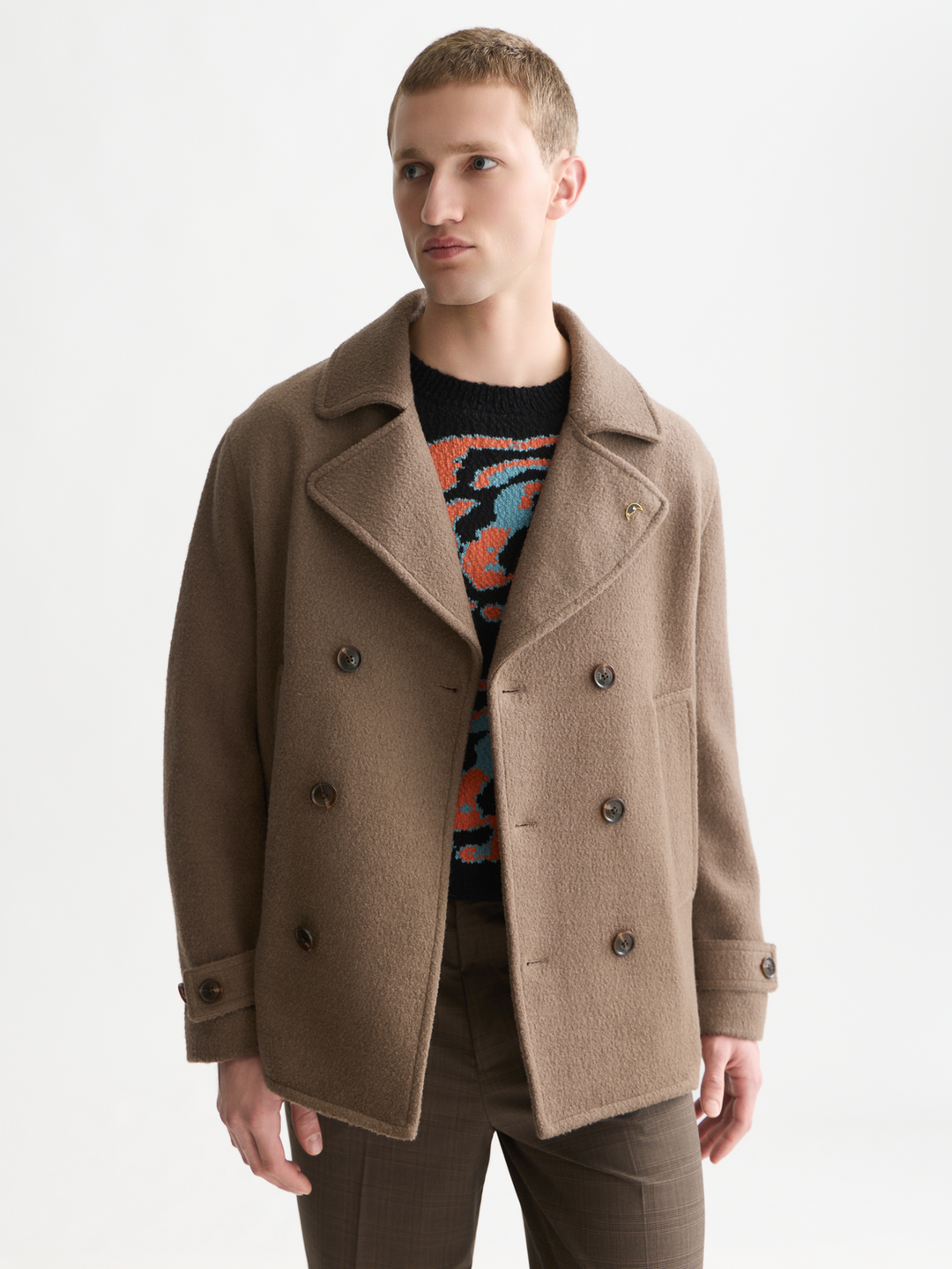 Wool-blend peacoat