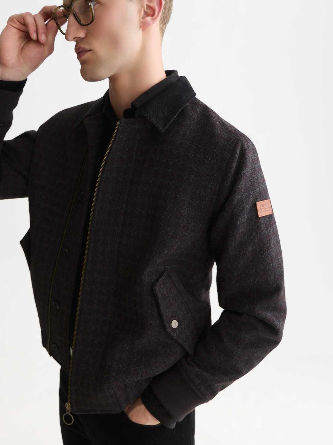 Wool deck jacket