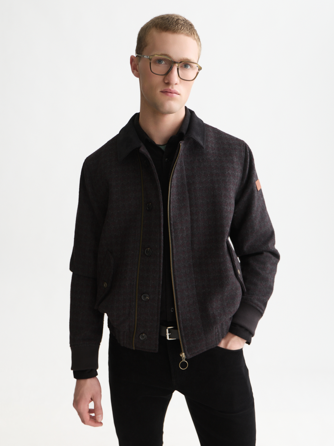 Wool deck jacket