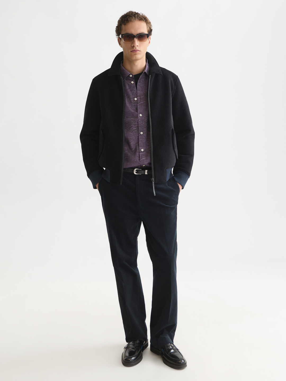 Velvet blouson