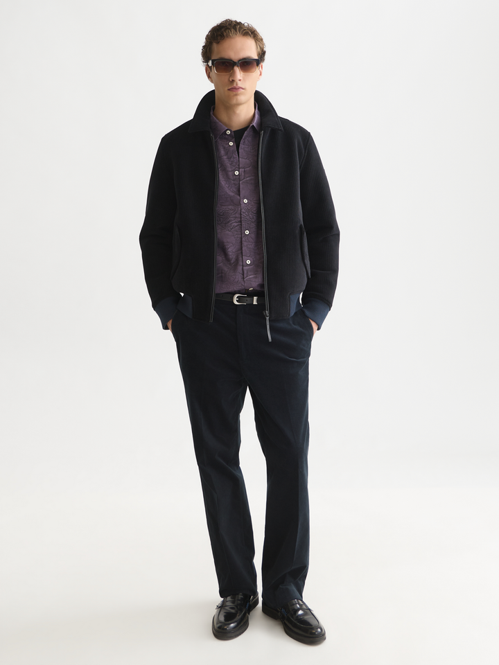 Velvet blouson