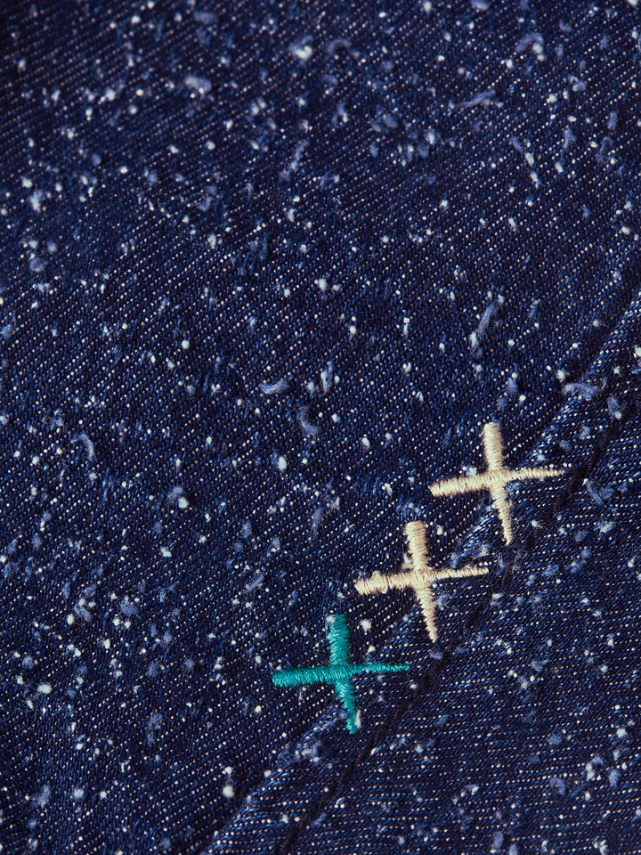 Denim flight jacket