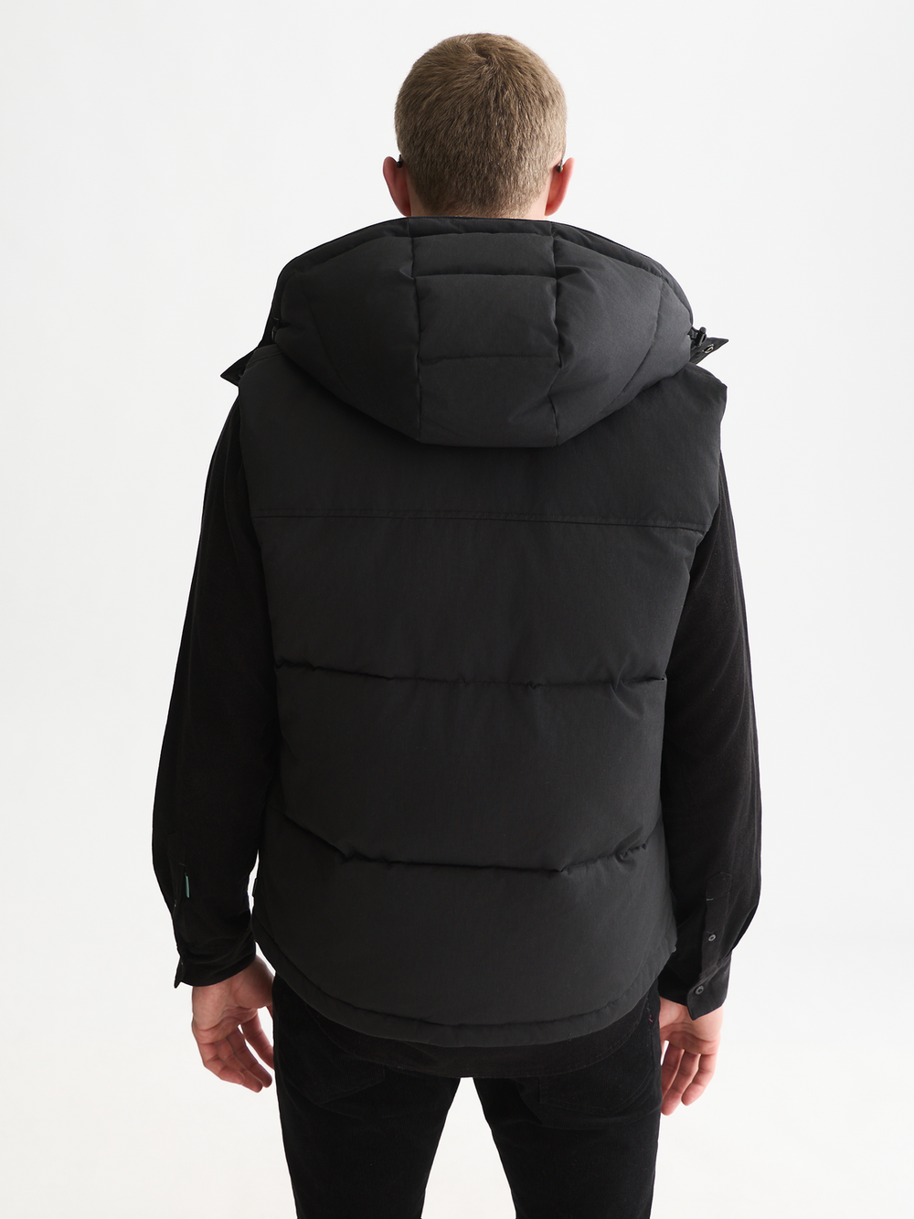 Hooded puffer vest