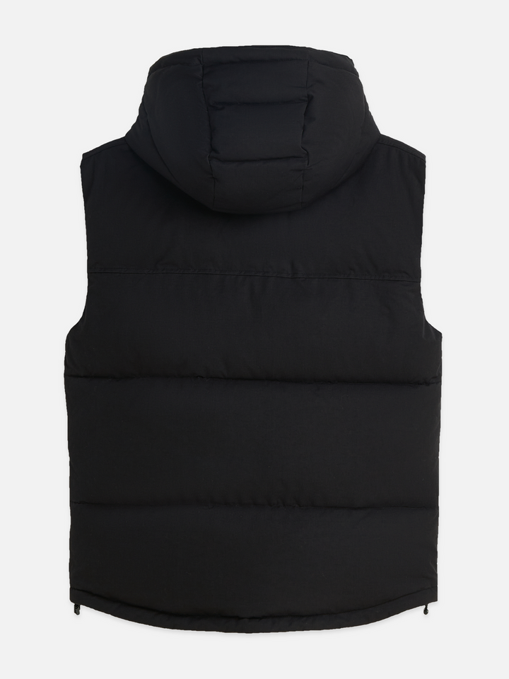 Hooded puffer vest