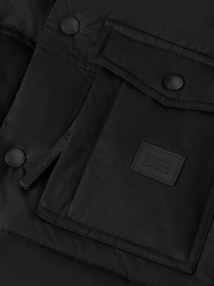 Hooded puffer vest