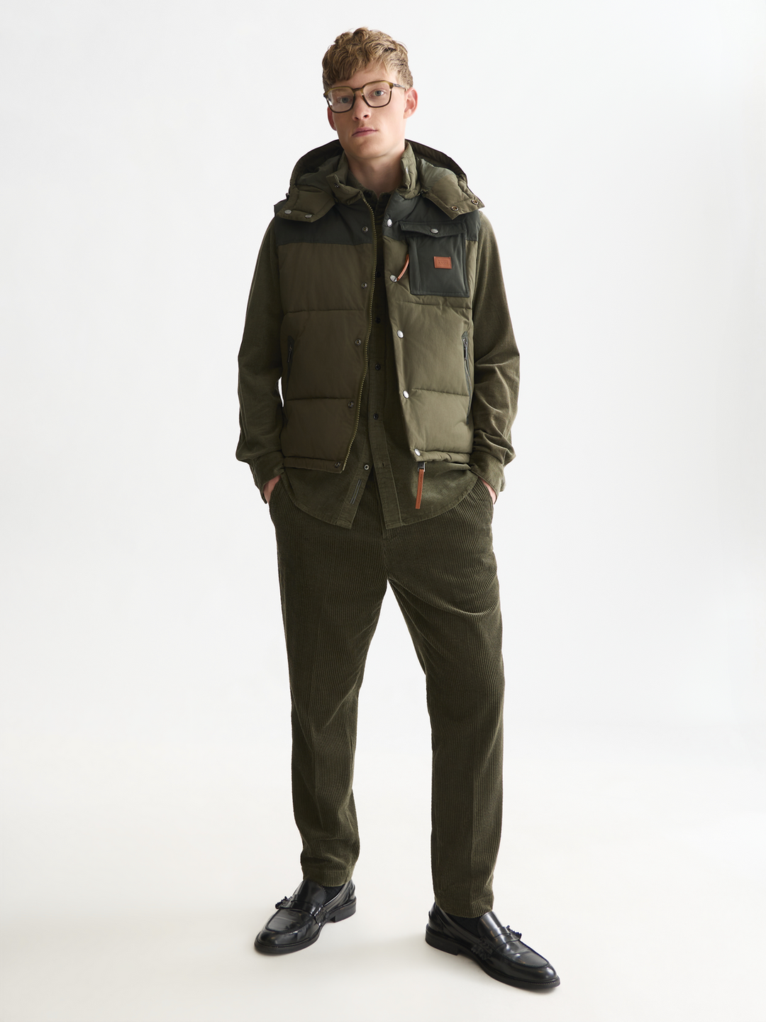 Hooded puffer vest