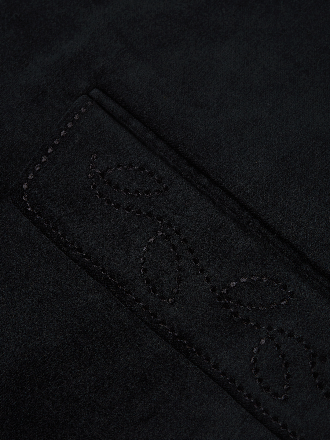 Pierce embroidered velvet peak lapel blazer