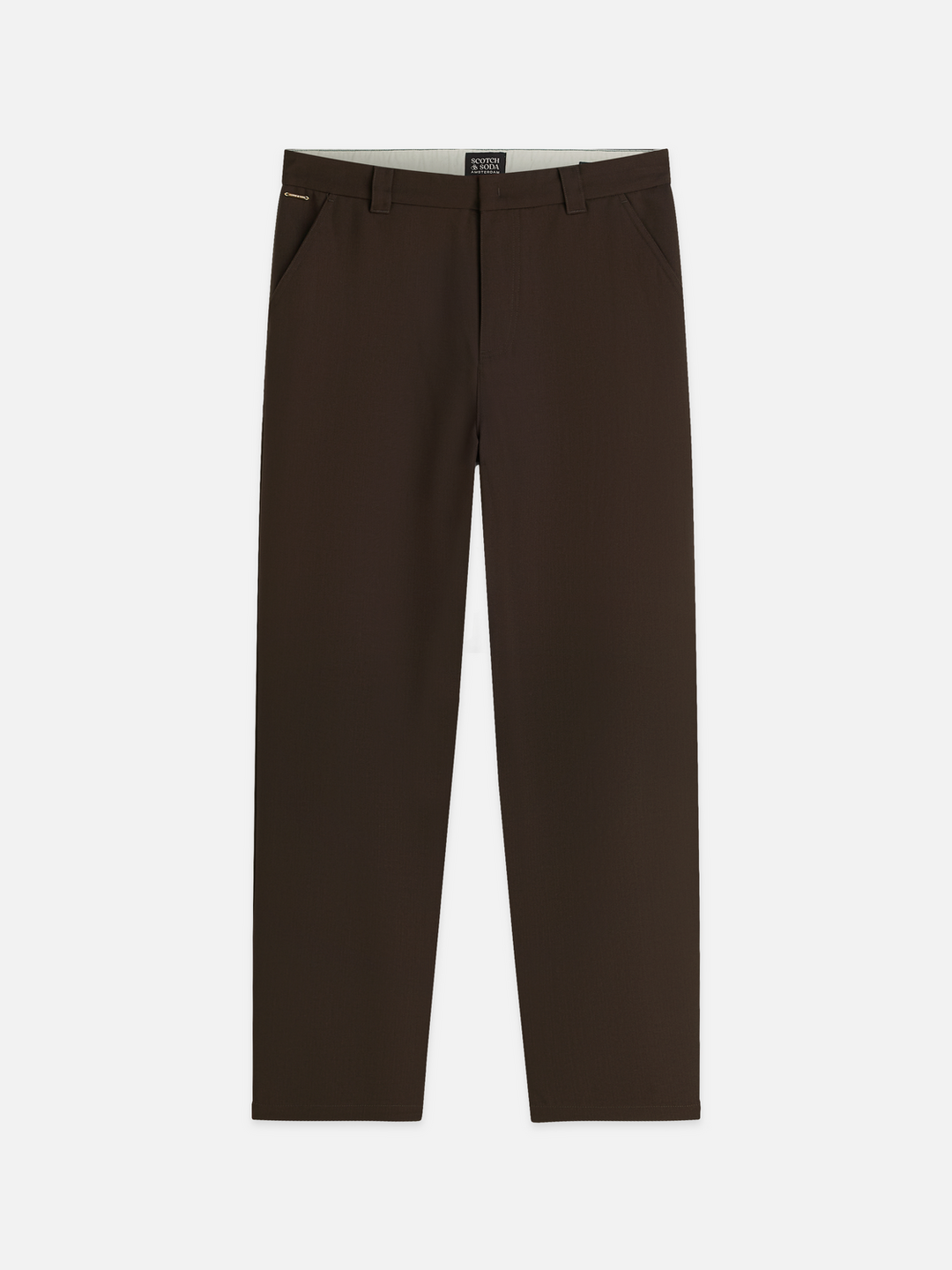 Harper embroidered wool-blend worker pant