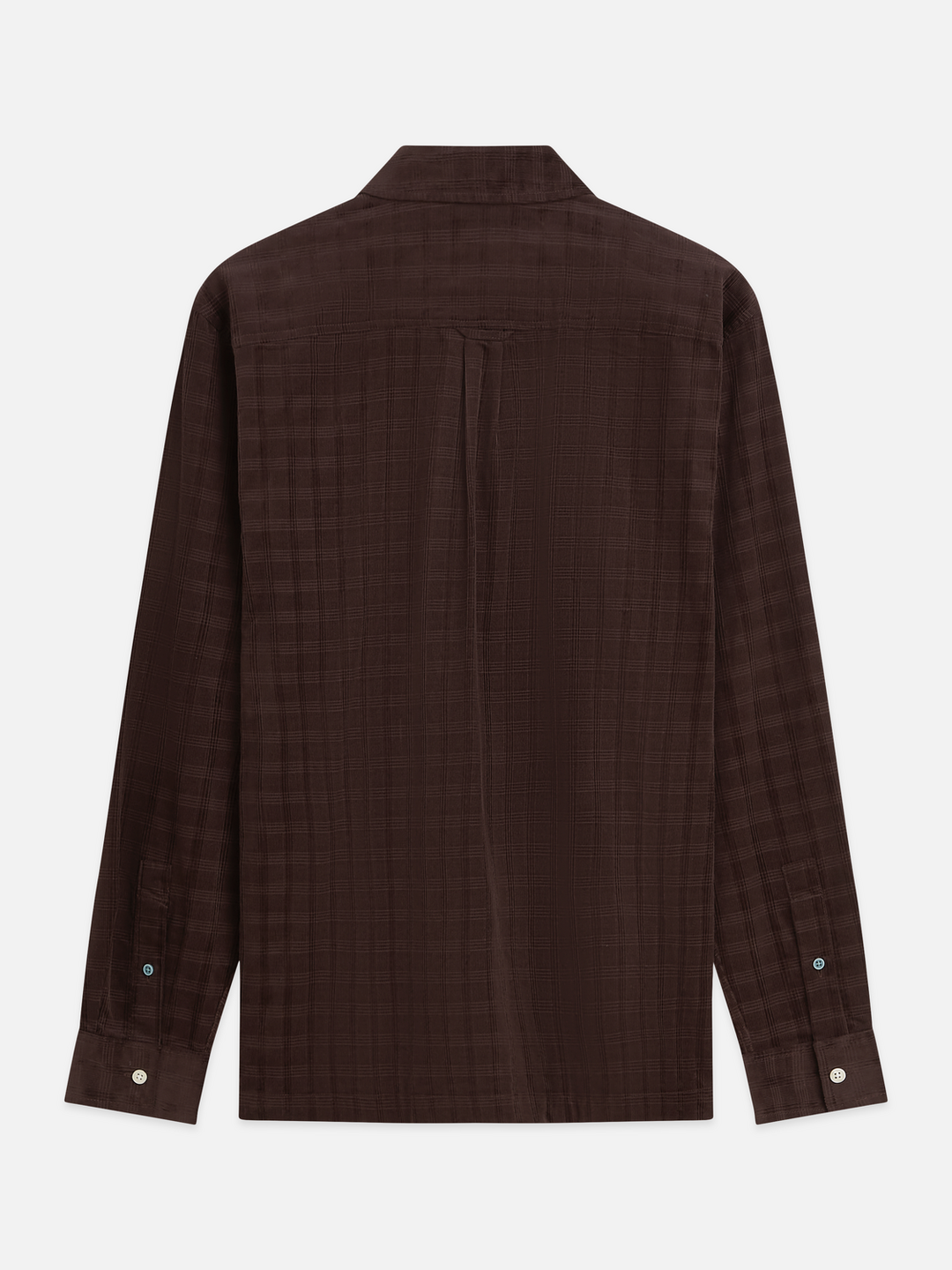 Corduroy checked relaxed-fit shirts