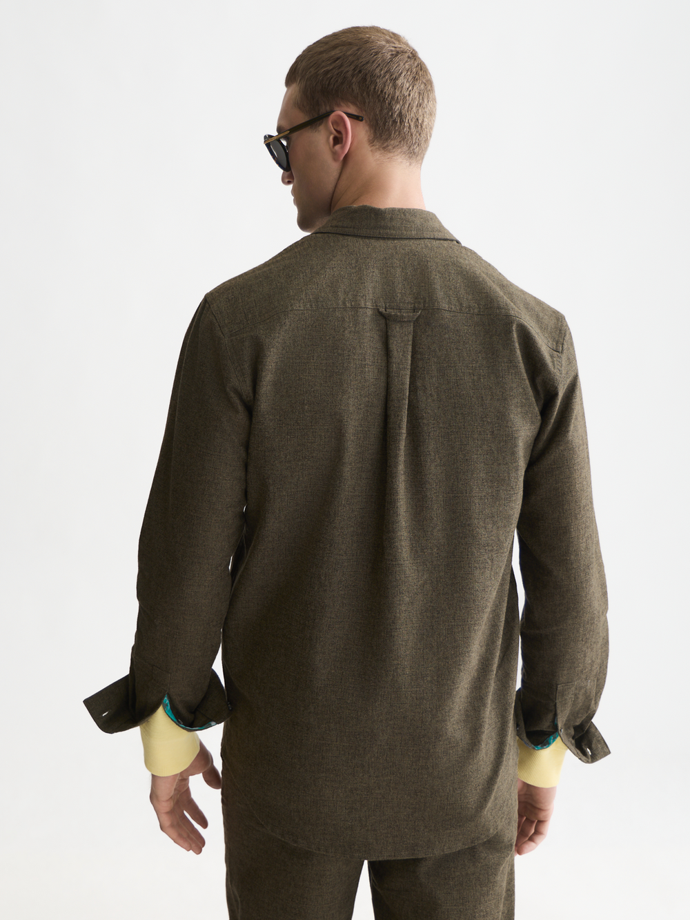 Melange relaxed-fit shirt