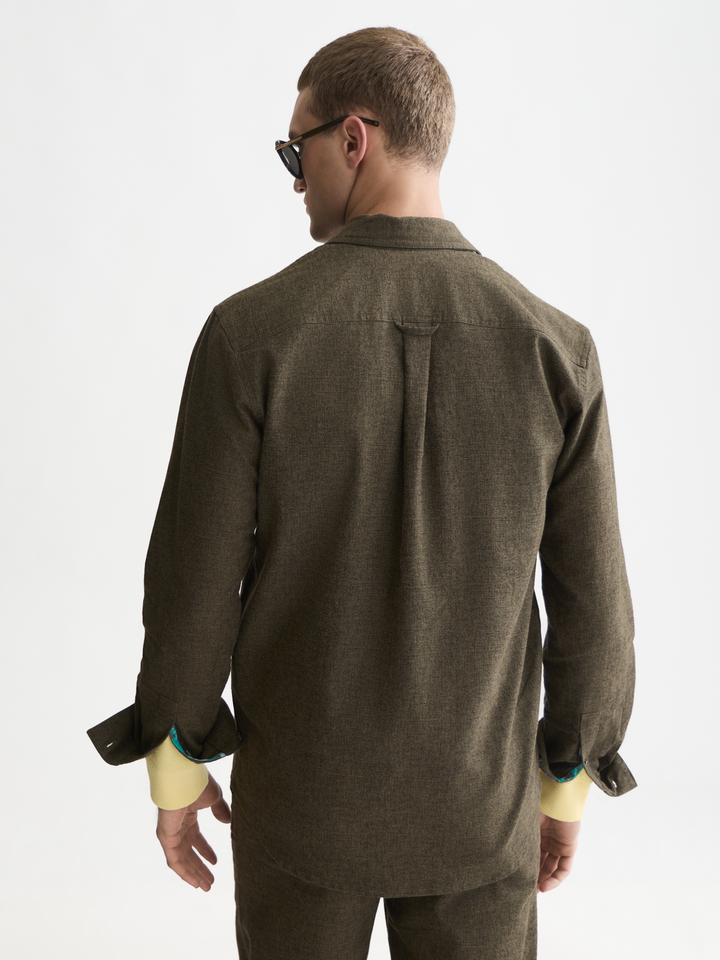 Melange relaxed-fit shirt