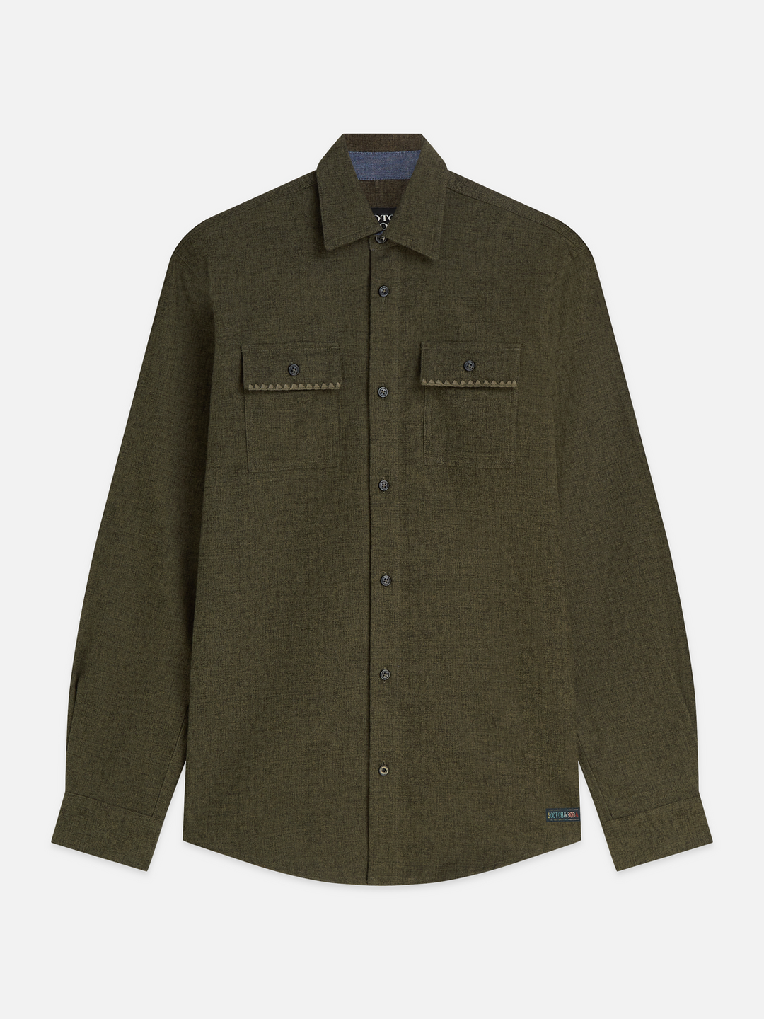 Melange relaxed-fit shirt