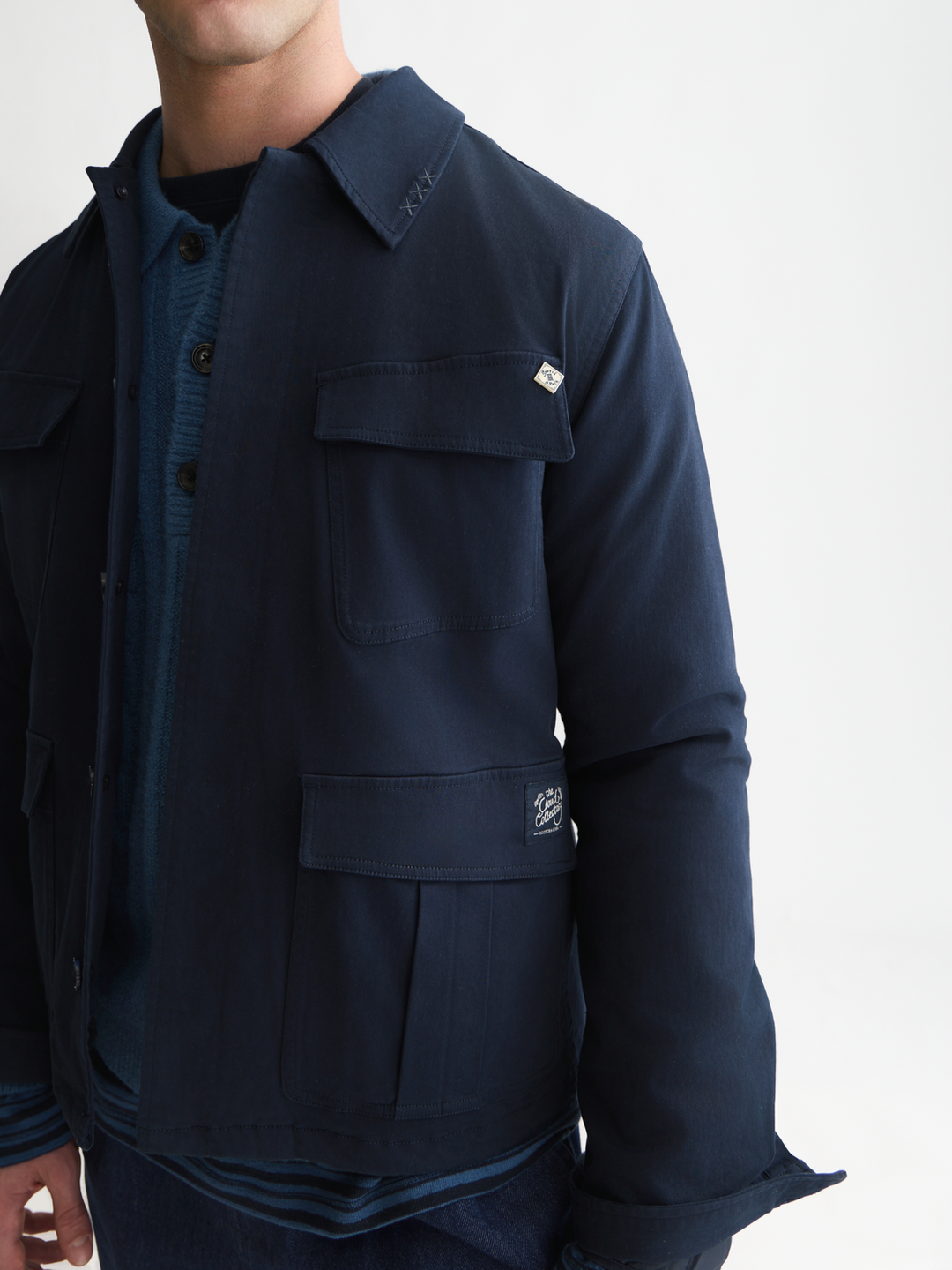 Utility wool lined jacket
