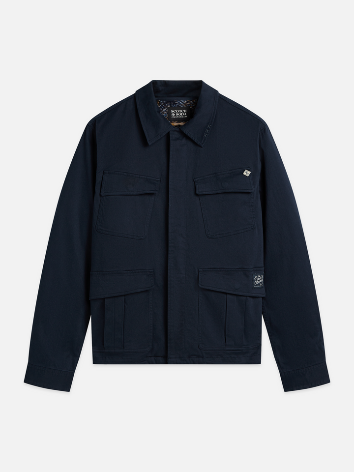 Utility wool lined jacket