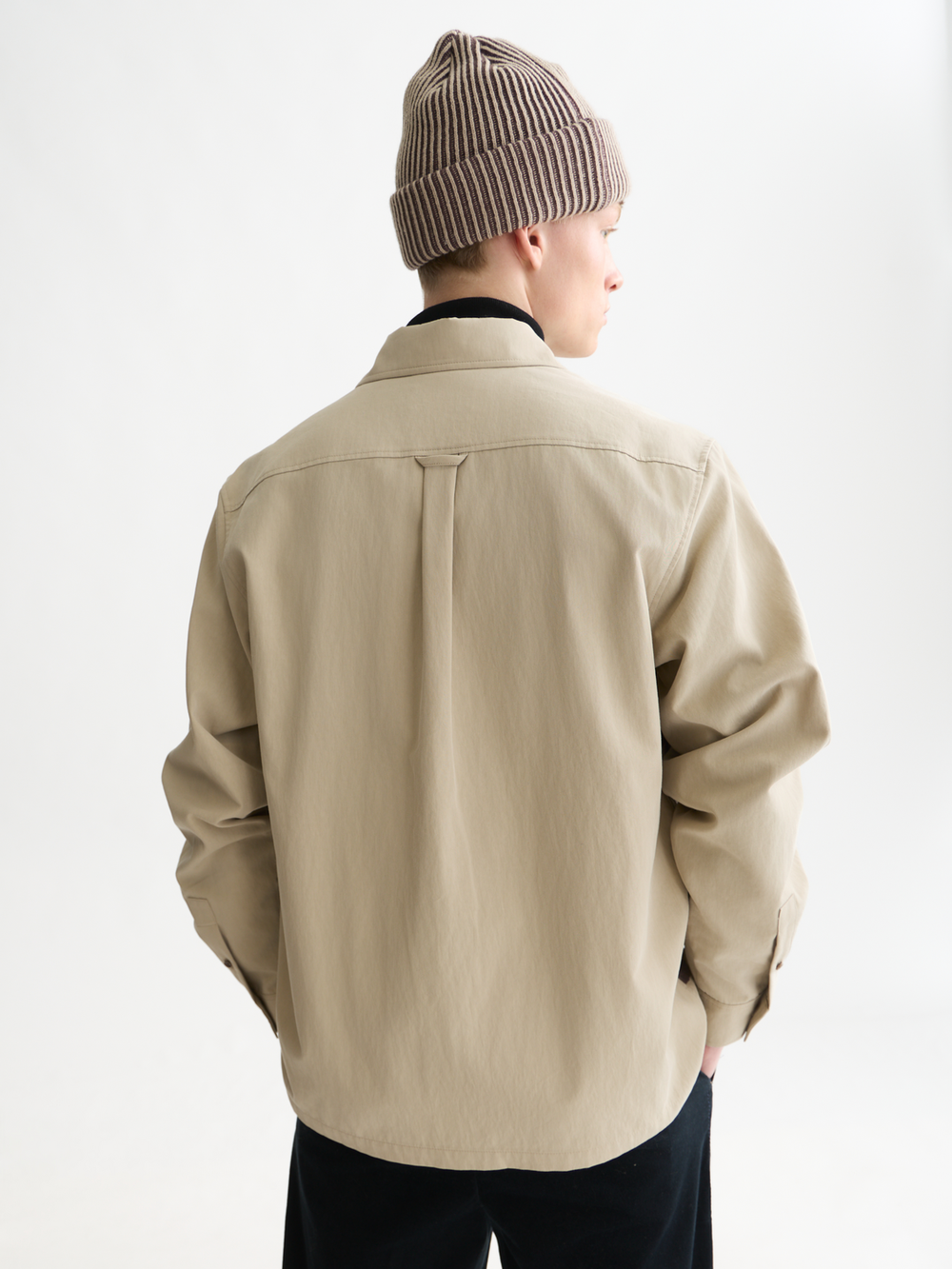 Flock printed relaxed-fit shirt