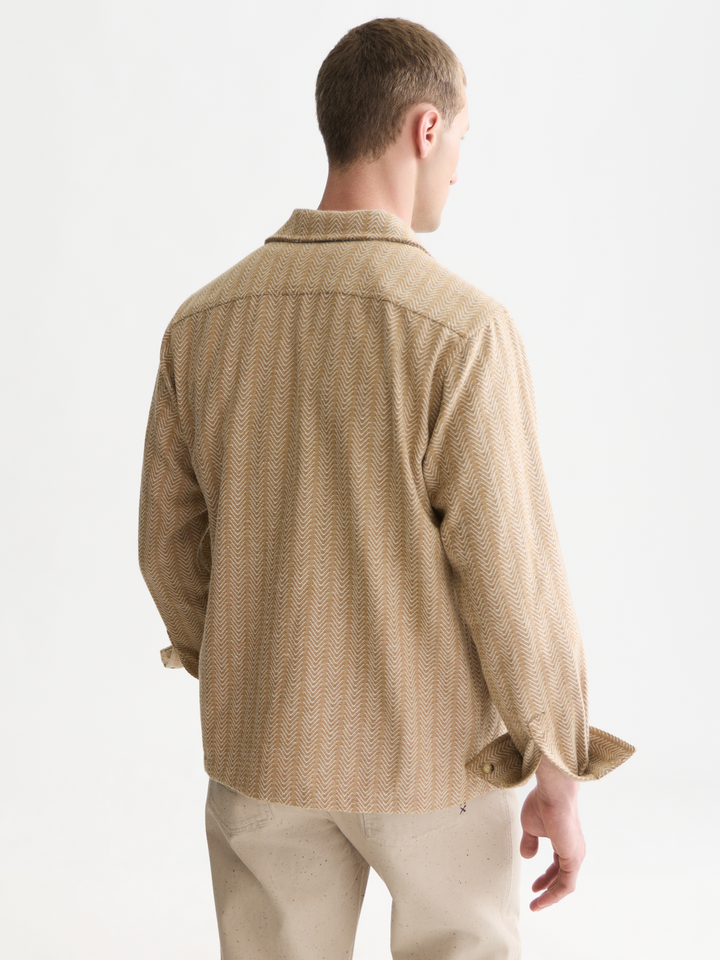 Jacquard relaxed-fit shirt