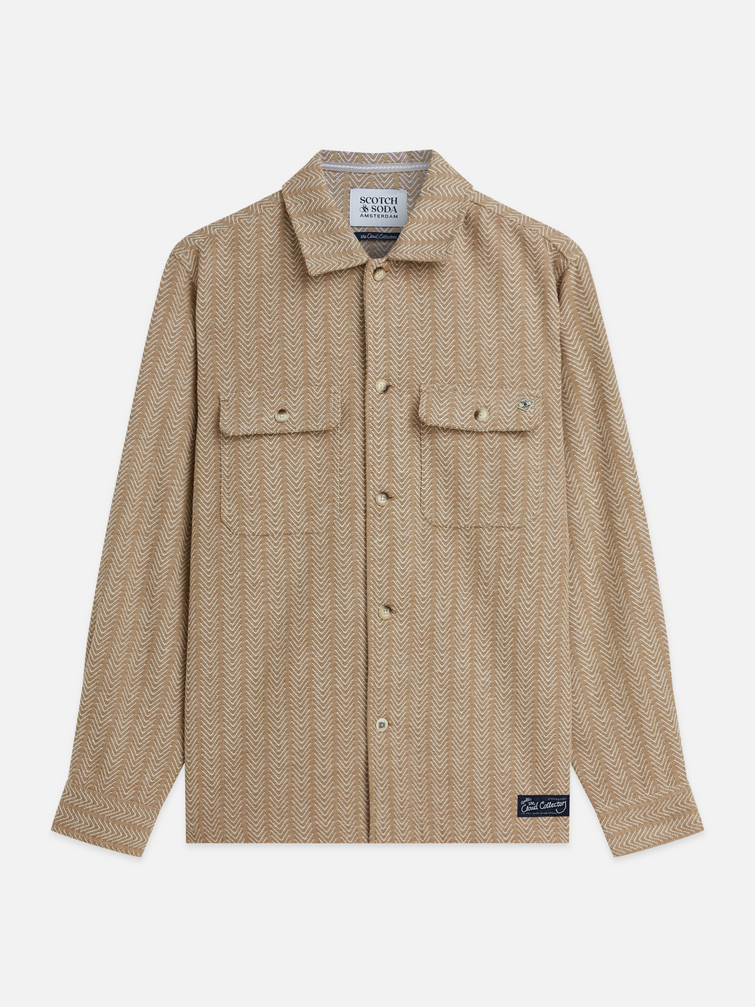Jacquard relaxed-fit shirt