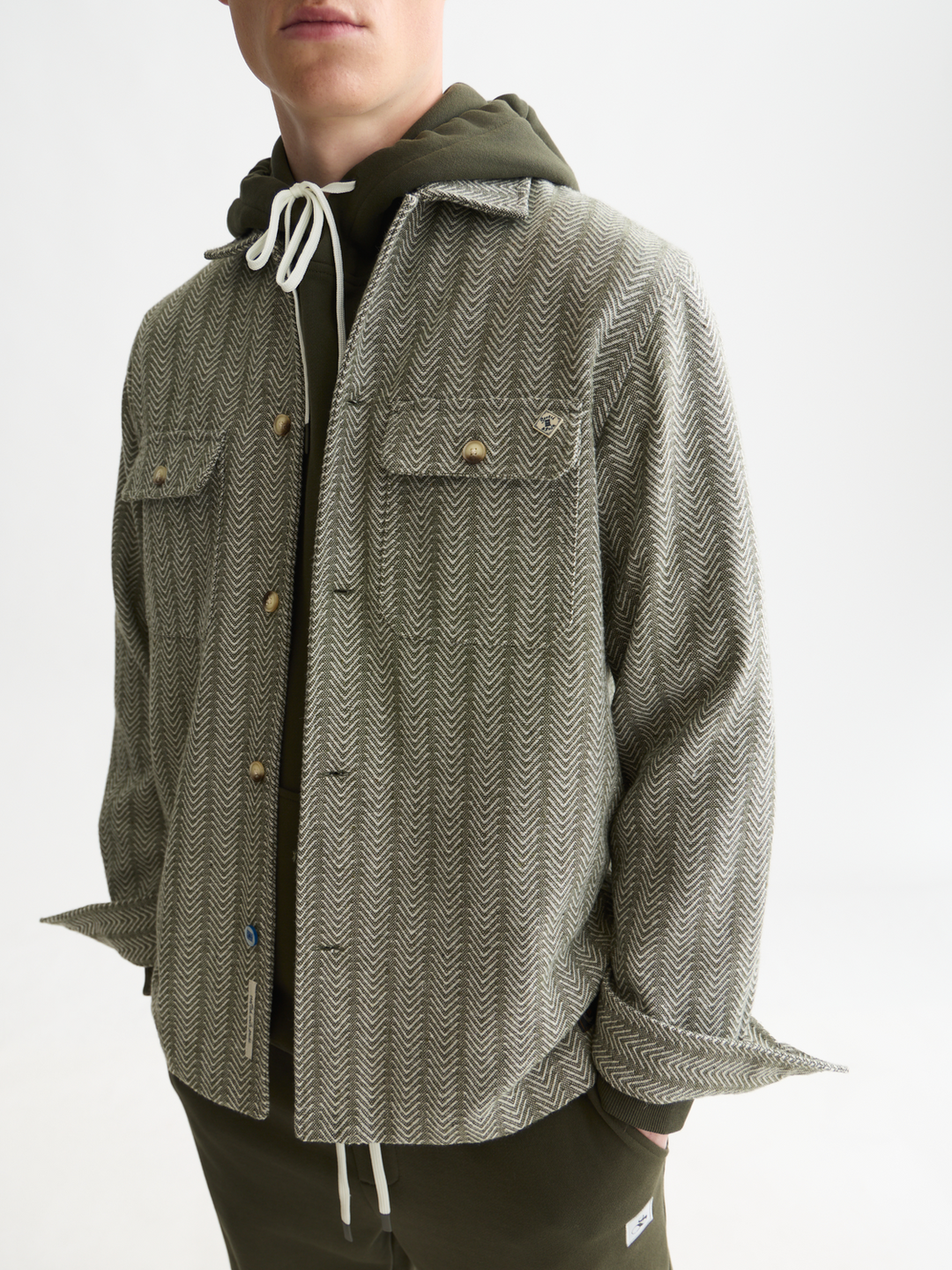 Jacquard relaxed-fit shirt