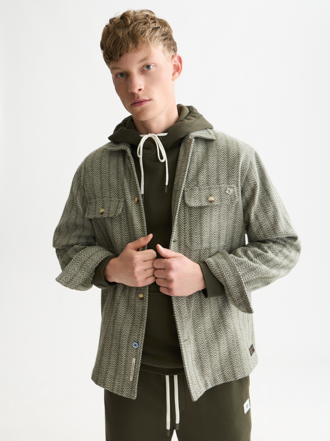 Jacquard relaxed-fit shirt