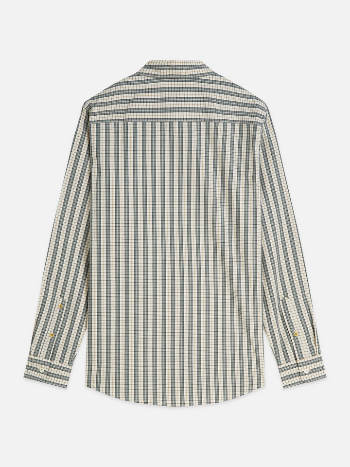 Micro checked regular-fit shirt