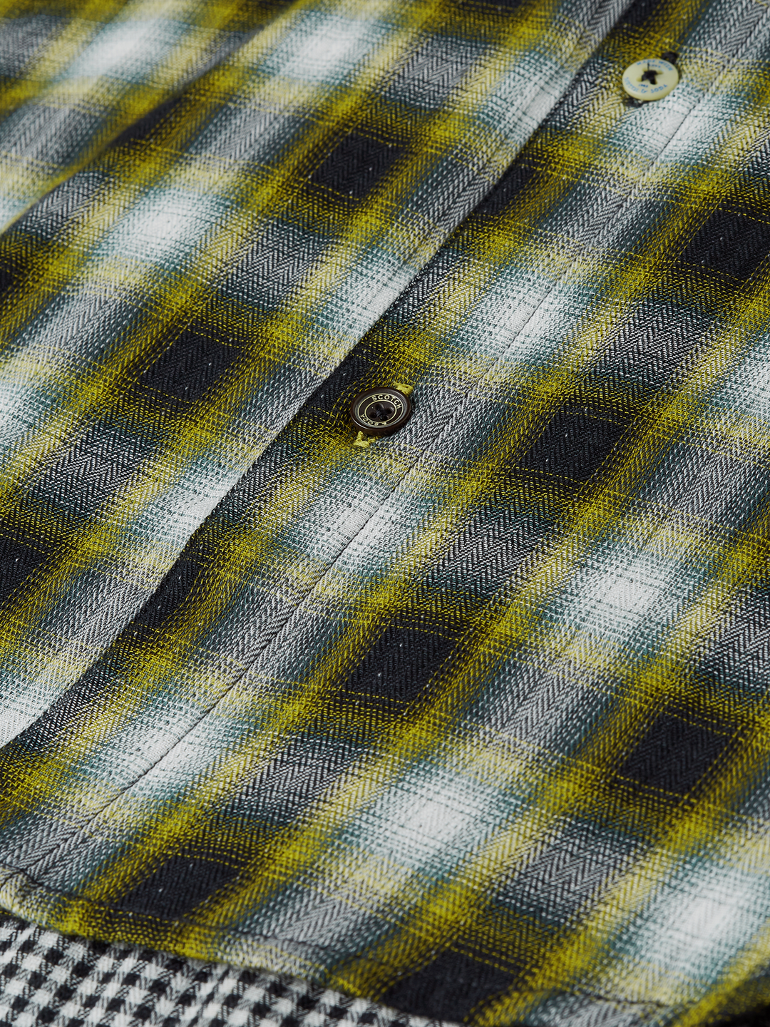Double-faced check relaxed-fit shirt