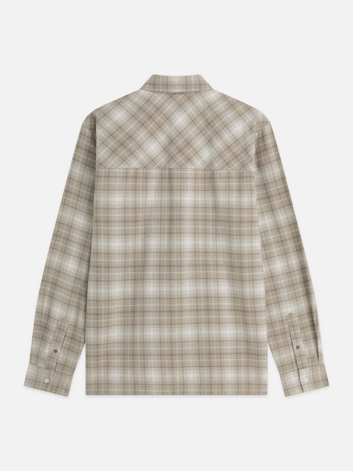 Flannel checked relaxed-fit shirt