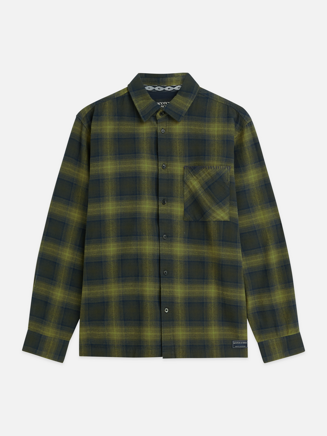 Flannel checked relaxed-fit shirt