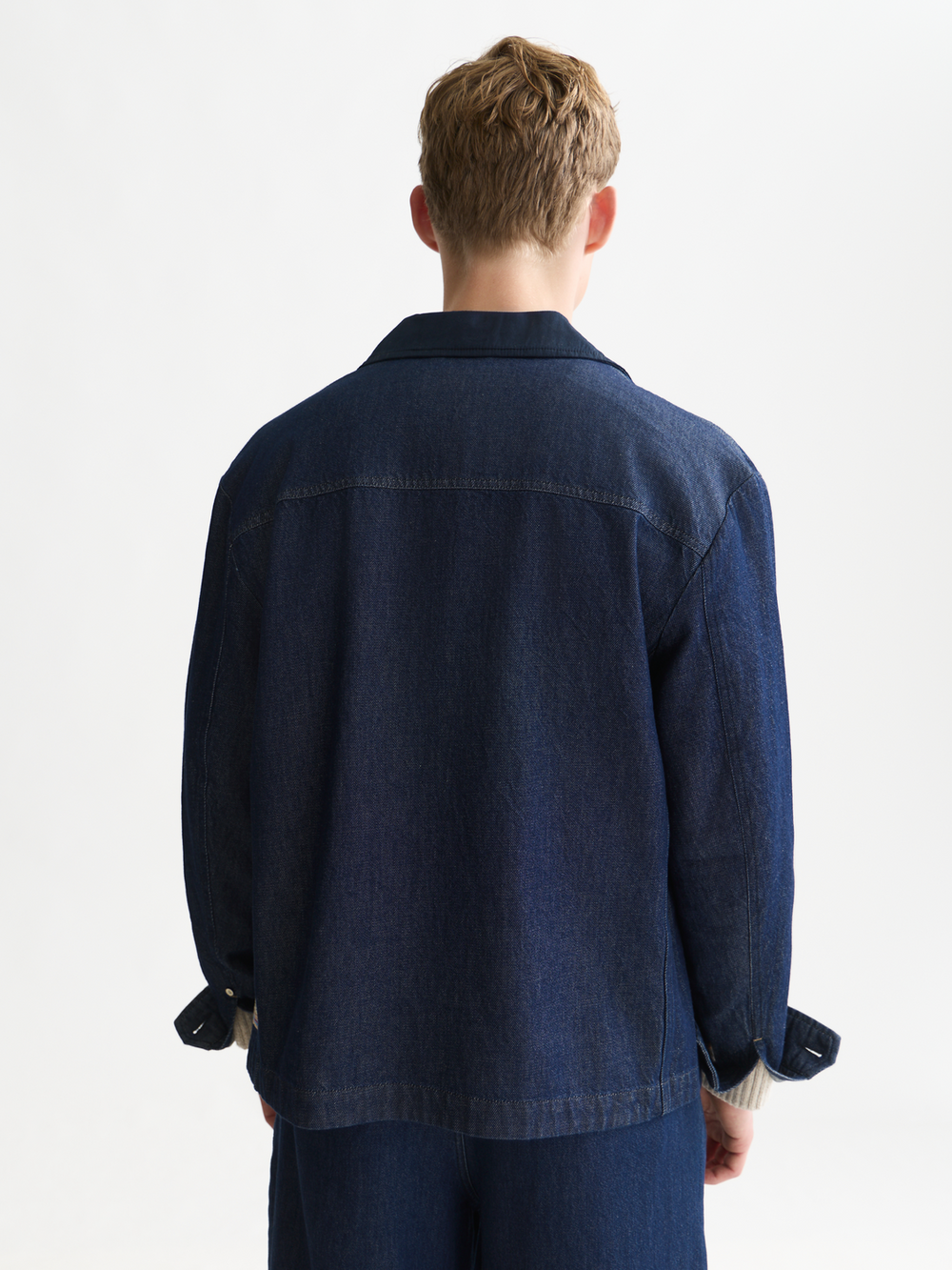 Denim workwear overshirt