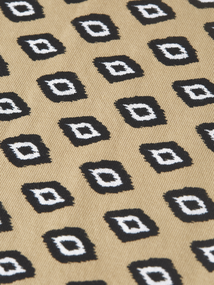 Micro printed regular-fit T-shirt