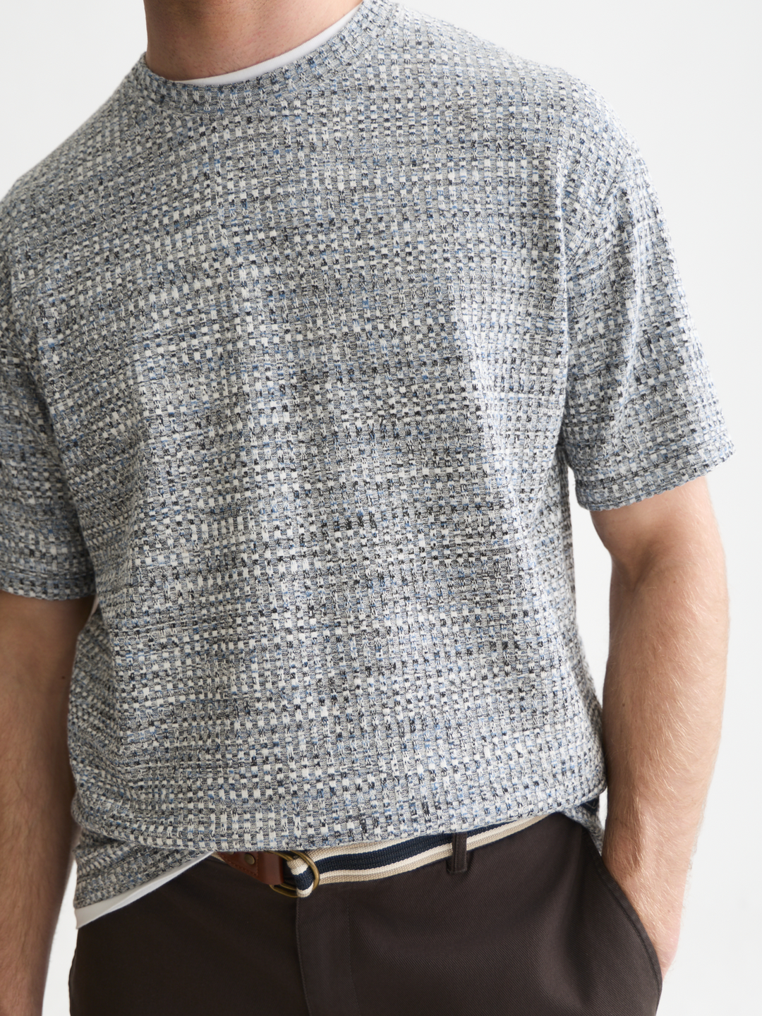 Jacquard relaxed-fit T-shirt