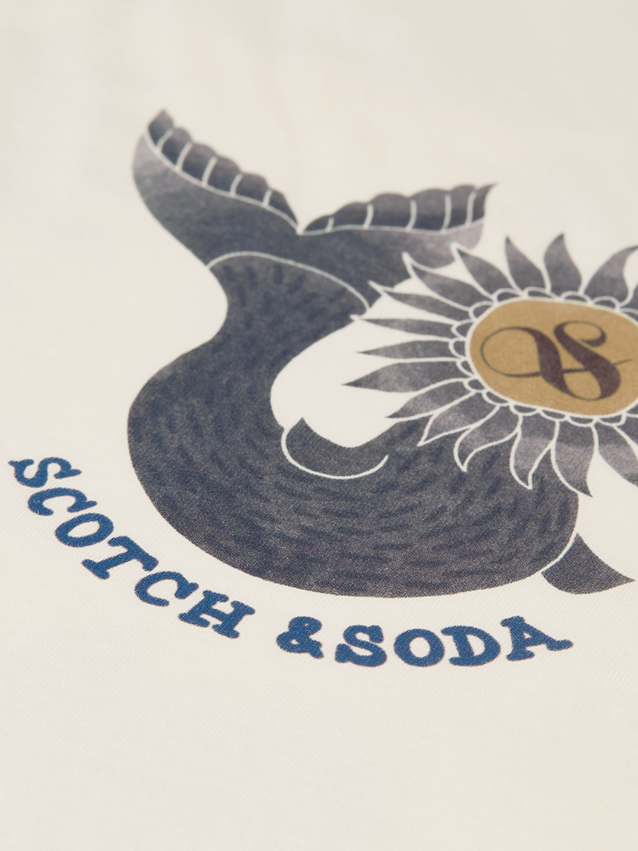 Front and back artwork loose-fit T-shirt