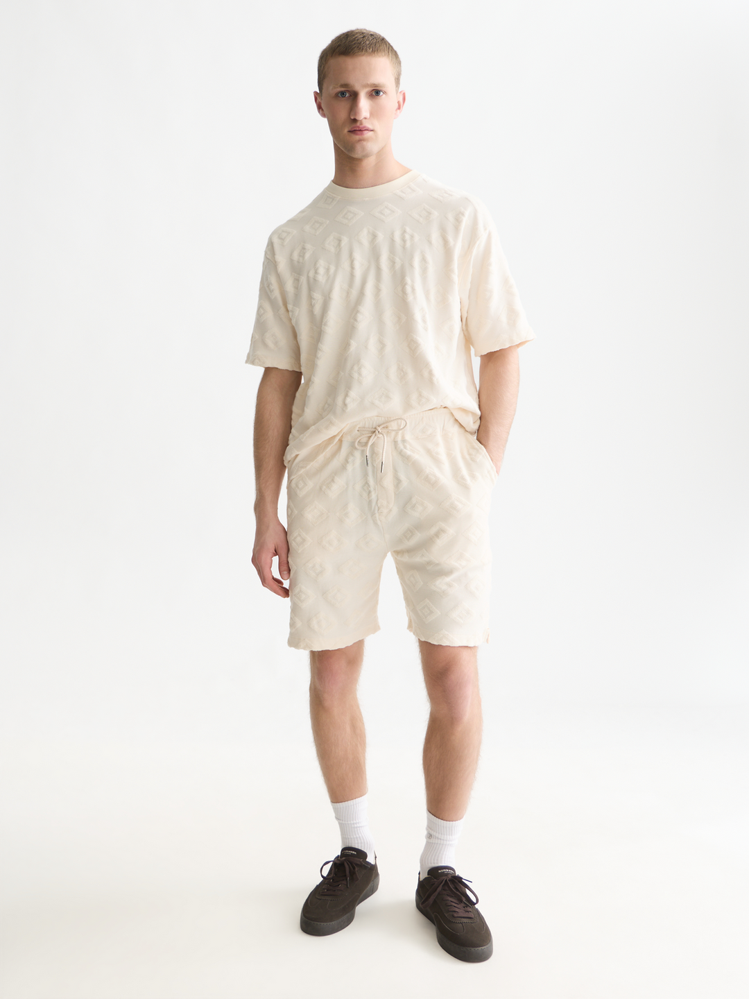 Jacquard loose-fit T-shirt