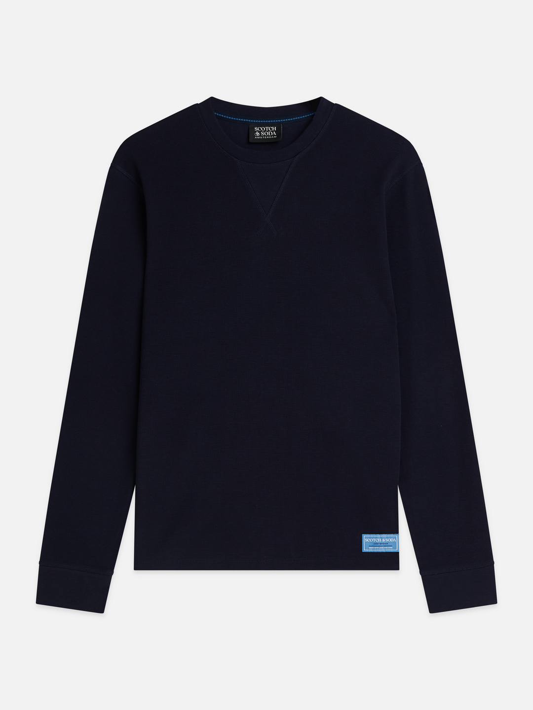 Waffle regular-fit long sleeved T-shirt