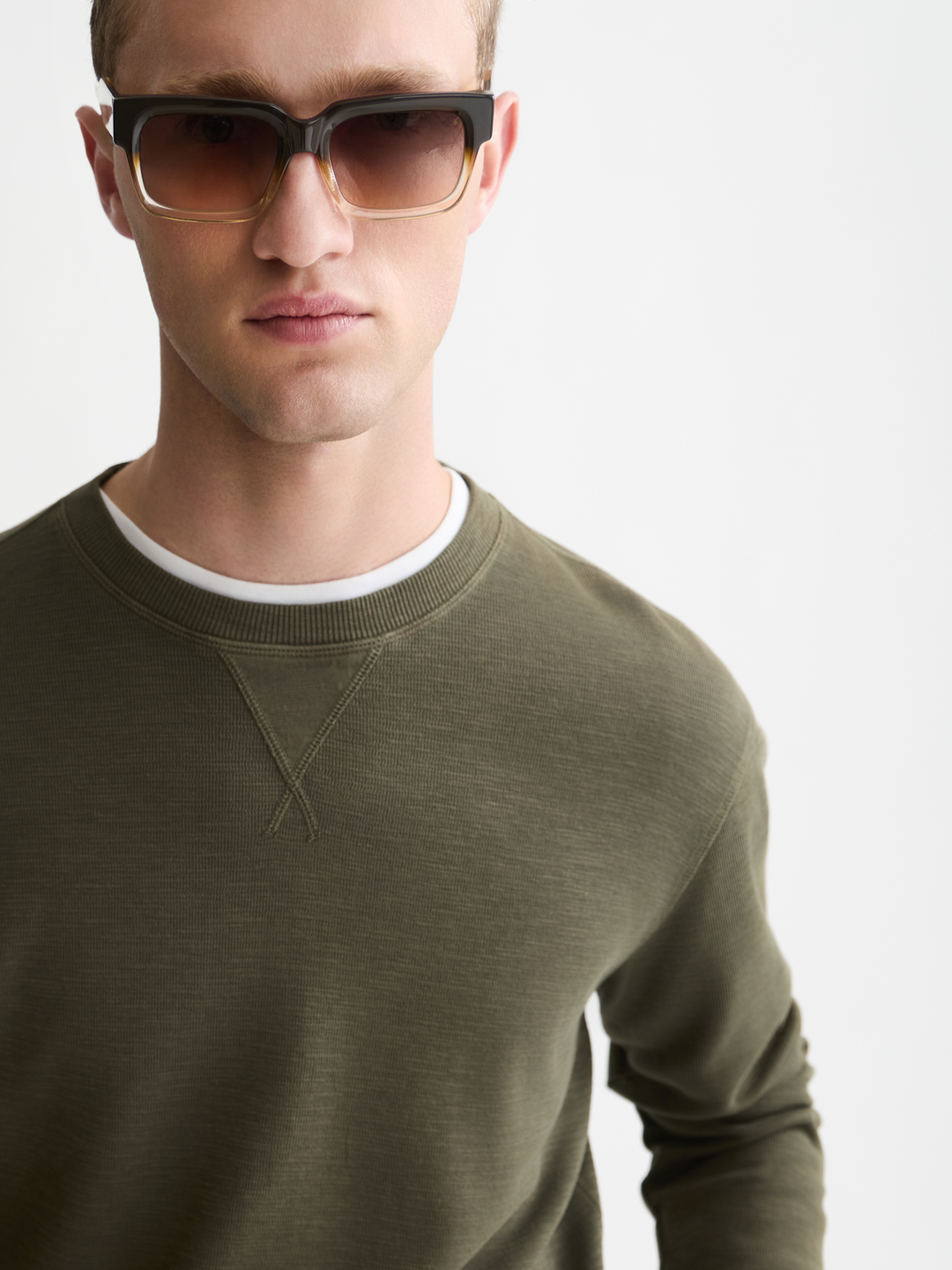 Garment-dye regular-fit sweatshirt