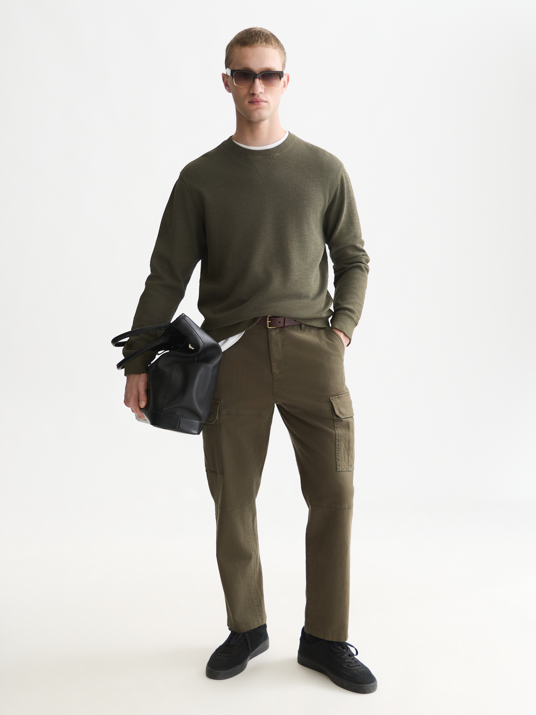 Garment-dye regular-fit sweatshirt