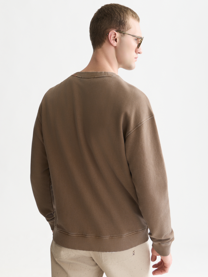 Washed relaxed-fit sweatshirt