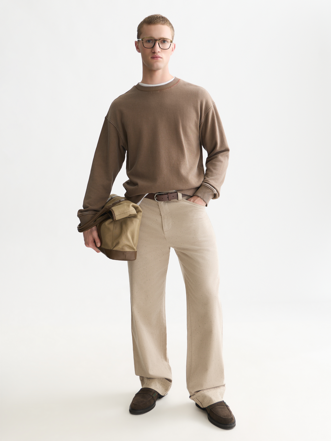 Washed relaxed-fit sweatshirt