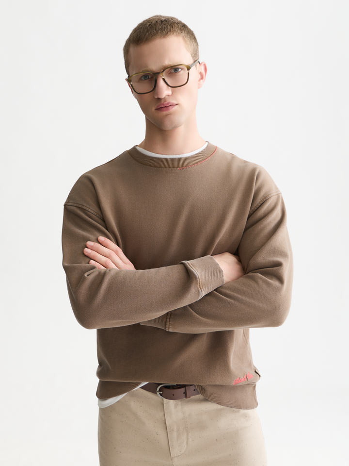 Washed relaxed-fit sweatshirt