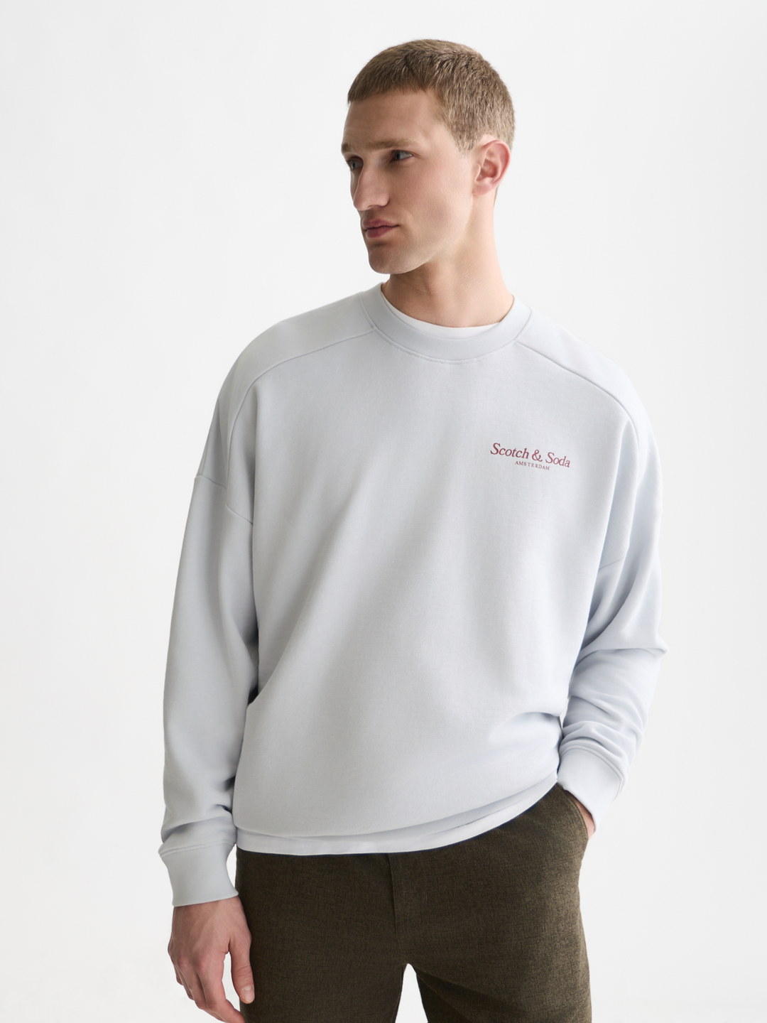 Front and back artwork relaxed-fit sweatshirt